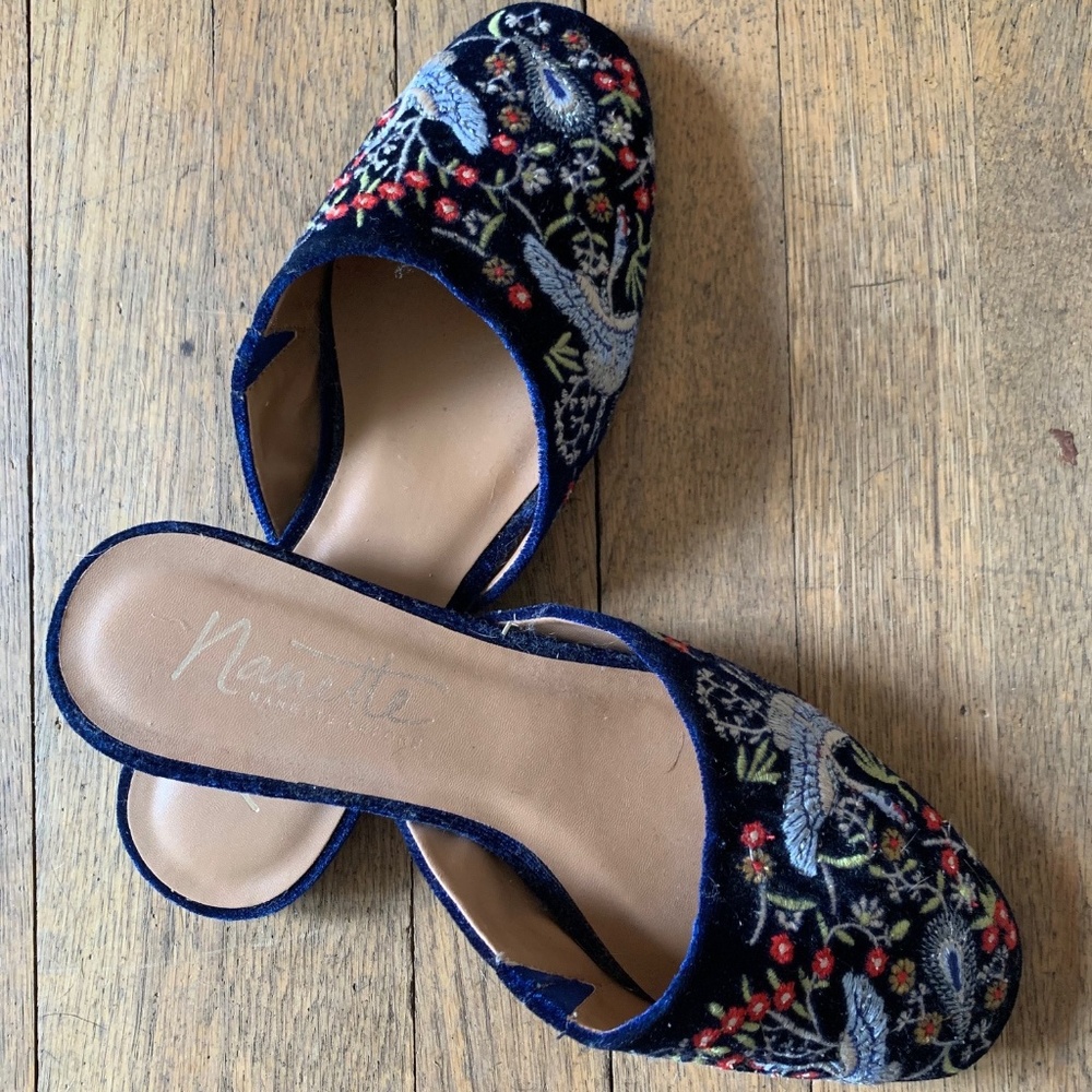 Embroidered Flats - Slip ons - Nanette Lepore